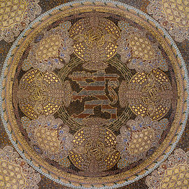 Roof mosaic, exhibition building, Mathildenhöhe, Darmstadt