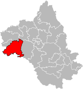 Situation of the canton of Aveyron et Tarn in the department of Aveyron