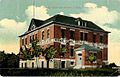Postcard showing original building