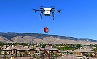 A drone used to make deliveries