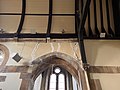 Cracking above the entrance to the south transept