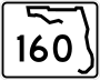 State Road 160 marker