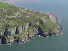 Photograph of a coastal headland