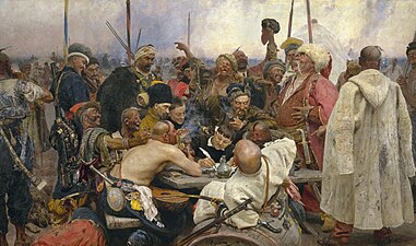Ilya Repin, Reply of the Zaporozhian Cossacks (1880–91)