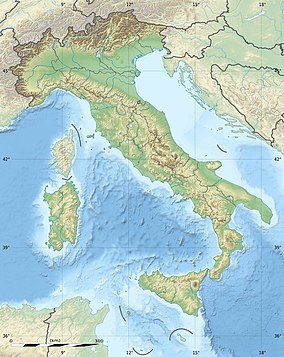 Map showing the location of Parco naturale del Monte Fenera