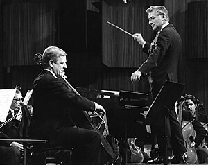 Lorne Munroe and Leonard Bernstein, New York Philharmonic Young People's Concerts, December 1968