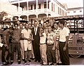 Governor Leroy Collins with Key West High School baseball team, c. 1959.