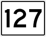 State Route 127 marker