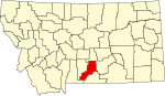 斯蒂尔沃特县在蒙大拿州的位置