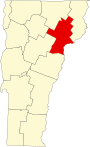 Caledonia County map