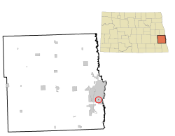 Location of Prairie Rose, North Dakota