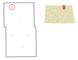 Location of Hansboro, North Dakota
