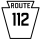 Pennsylvania Route 112 marker