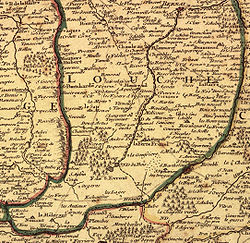 乌什地区地图，1716年