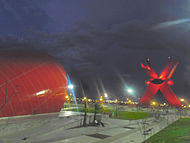 View of the Plaza De La Mexicanidad in north central Juárez