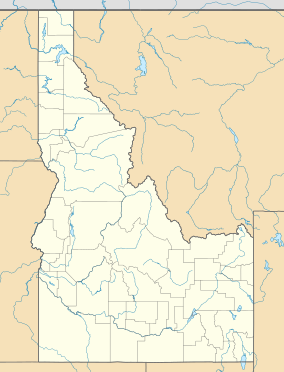 A map of Idaho showing the location of Red River WMA