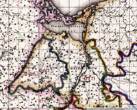 The Central Pomeranian dialect region of Low German, east of the Zarow and north of the Welse, where "Ohren" (ears) is pronounced like "oan" and "orn" (now bounded by the Oder-Neisse line in the east)