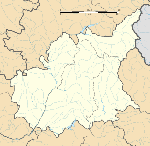 卡斯泰拉讷在上普罗旺斯阿尔卑斯省的位置