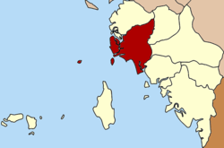 District location in Satun province