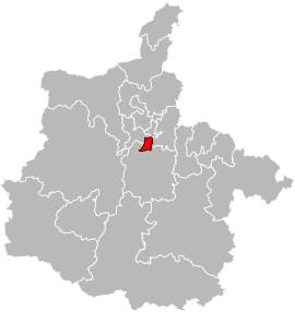 Situation of the canton of Charleville-Mézières-4 in the department of Ardennes