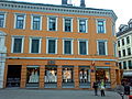 Bokhandelen Ark at . Øvre Slottsgate 23 on the corner with Karl Johans gate