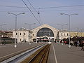 Platforms at the Baltiysky station