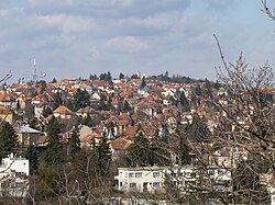 View of Stránice from Špilberk Castle