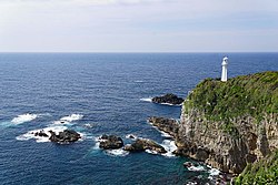 Cape Ashizuri Lighthouse [ja] above the cape