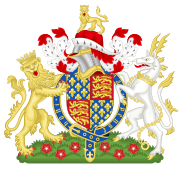 亨利的带有古典法式盾徽的国王大纹章（英语：Achievement (heraldry)）