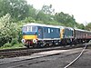 Two British Rail locomotives set up for multiple working