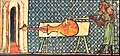 西欧最早的火炮，在瓦尔特·德·米利梅特所著《瓦尔特·德·米利梅特》一书中的彩图，火炮发明年代大约在1326年。[7]