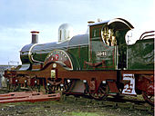 19th century locomotive.