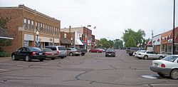 Main Street in downtown Hinckley in 2007