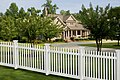 A PVC (or vinyl) Picket Fence