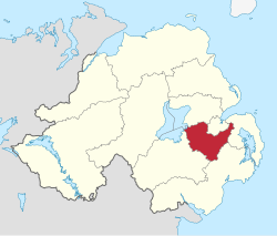 Lisburn and Castlereagh shown within Northern Ireland