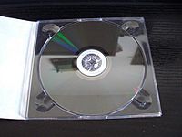M-DISC (DVD) medium in an open case