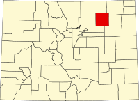 科罗拉多州摩根县地图
