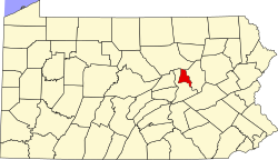 Map of Montour County, Pennsylvania