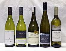 Photograph five different Sauvignon Blanc bottles