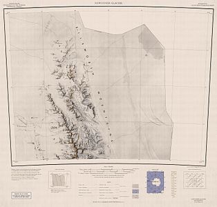 美国地质调查局绘制的森蒂纳尔岭北部地图