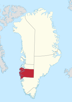 凱卡塔在格陵蘭的位置