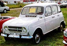 1967–1974 Renault 4L: For 1968 the car received a more modern aluminium grille that it would retain until 1974