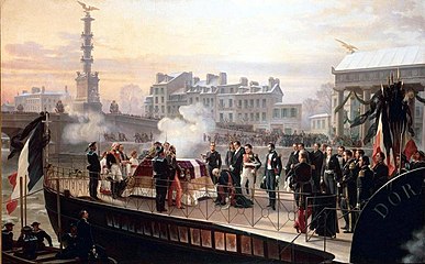 Arrival of "la Dorade" at Courbevoie on 14 December 1840., 1867, Château de Malmaison