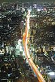 夜晚的首都高速3号涩谷线（六本木之丘眺望）