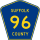 County Route 96 marker