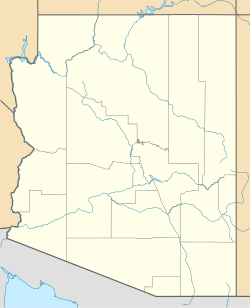 伍丁在亚利桑那州的位置
