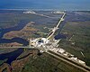 An aerial view of Launch Complex 39.