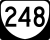State Route 248 marker