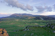 The eroded laccolith on the top of Vitosha[33] - the domed mountain next to Sofia, Bulgaria