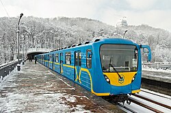 A type 81-540.2К train at Dnipro station